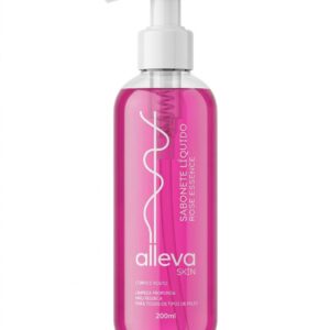 Sabonete Líquido Alleva Skin - Rosa Essence (200ml)