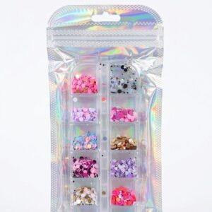 Kit Glitter/Confetes Coloridos – Nail Art